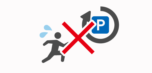 時間の心配なしのイラスト